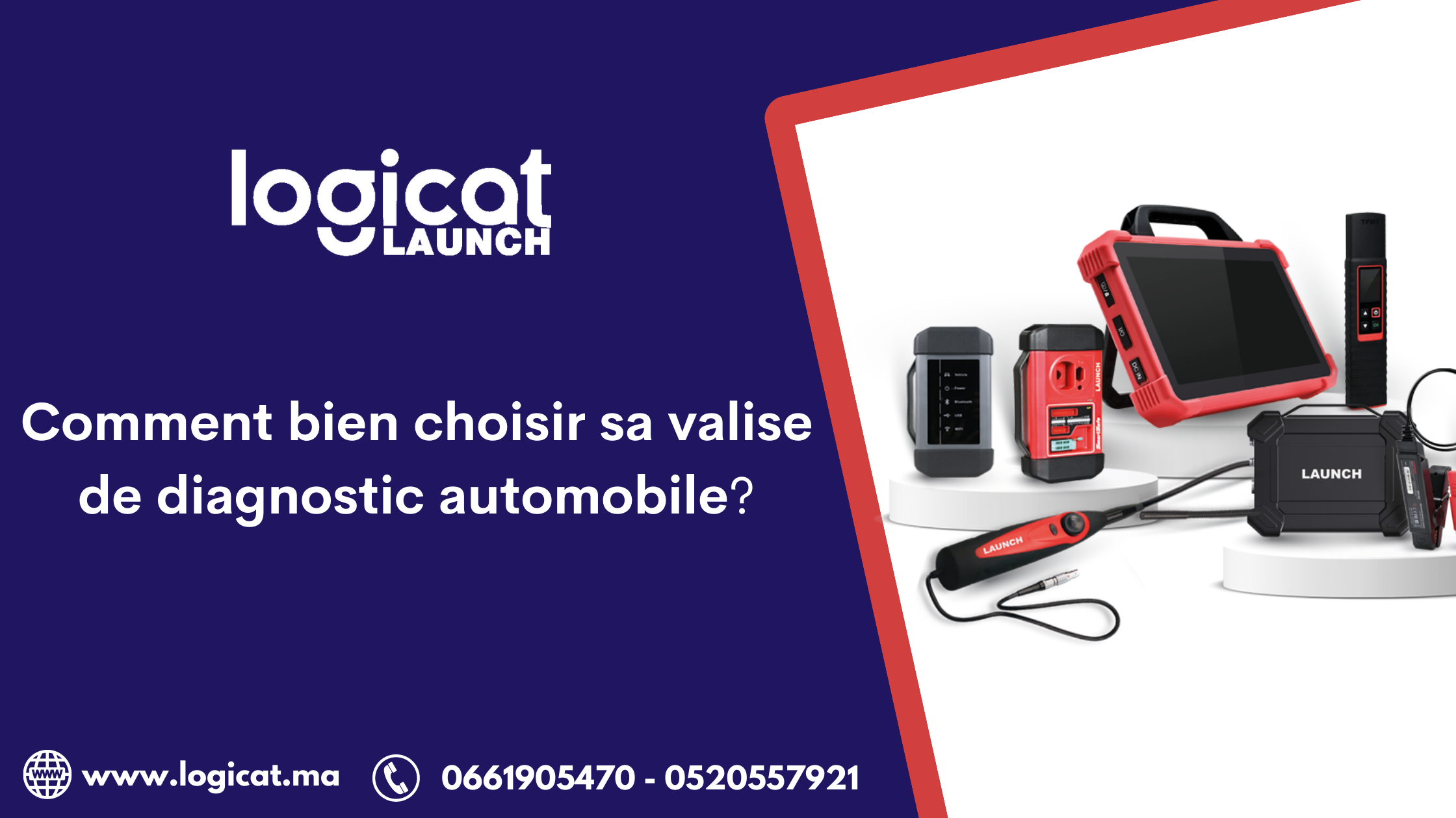 Comment bien choisir sa valise de diagnostic automobile - Logicat Launch  Maroc