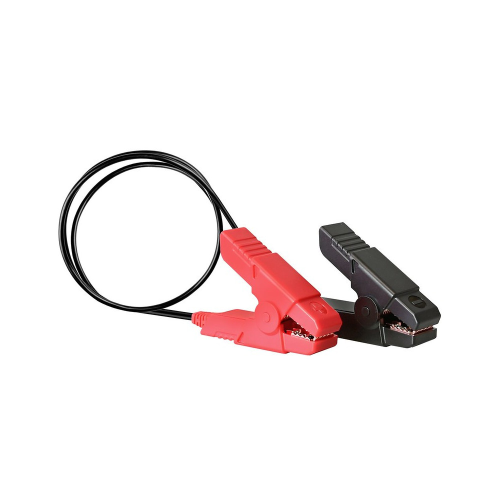 Un testeur de batterie LAUNCH BST-360 – coloris noir et rouge, fond blanc