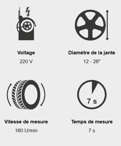 Données techniques équilibreuse launch Maroc